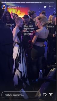 Screenshot of story (IG/@julzdunne)